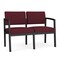 Lesro Wine/Mulberry (Red) Seat, 2 Seat Sofa, 43.5 W 24.5 L 32 H, Open House Solid Color Fabric Seat LS2101 - alternate 1